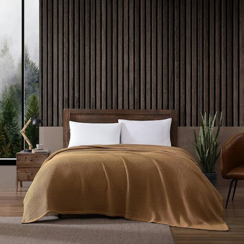 Eddie Bauer Brown King Solid Waffle Brown Twin Blanket|Eddie Bauer In Lebanon