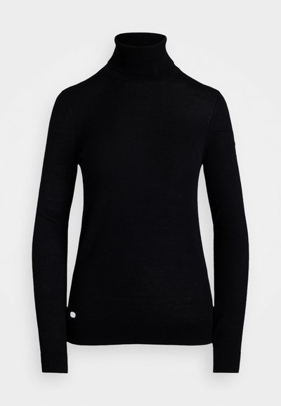 Lauren Ralph Lauren Women's Black High Neck Long Sleeve Top  |Lauren Ralph Lauren In Lebanon