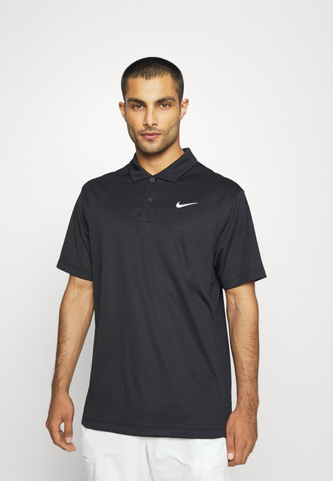 Nike Men's Black Dry Victory Solid Golf Polo T-Shirt|Nike In Lebanon