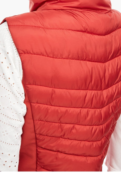 S.Oliver Women's Red Quilted Vest | S.Oliver In Lebanon
