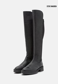 Steve Madden Women's Black Maxtom Leather Boots |Steve Madden in Lebanon