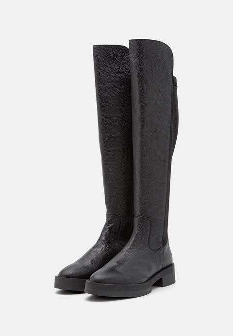Steve Madden Women's Black Leather Maxton Platform Boot|Steve Madden In Lebanon
