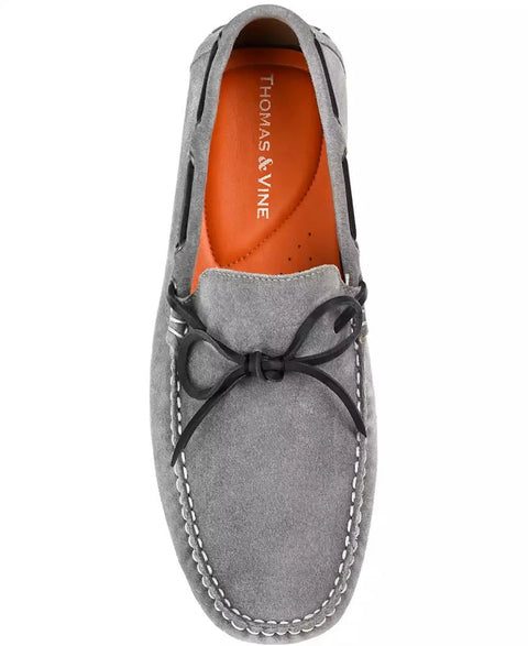 Thomas & Vine Men's Gray Sadler Moccasin Casual Shoes | Thomas & Vine In Lebanon