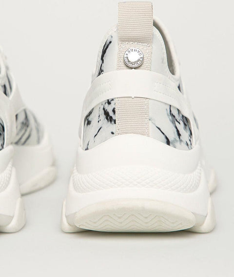 Steve Madden Women's White & Black Marble Print Match Sneakers | Steve Madden In Lebanon
