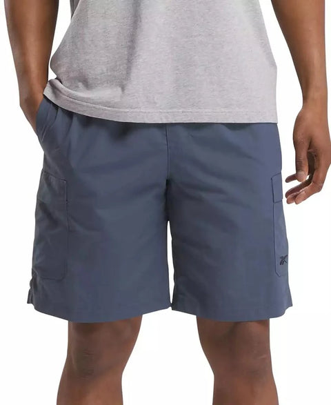 Reebok Men's Navy Classics Uniform Regular-Fit Cargo Shorts|Reebok In Lebanon