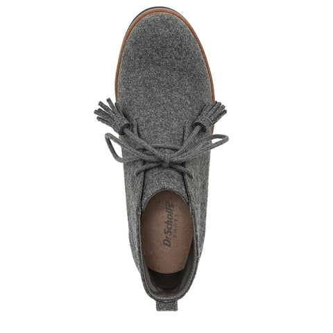 Dr. Scholl's Women's Charcoal Wool Blend Aurora Wedge Booties | Dr. Scholl's In Lebanon