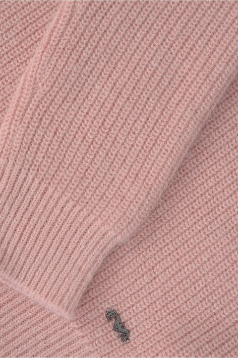 Emporio Armani Women's Dusty Rose Wool Knit Sweater | Emporio Armani In Lebanon