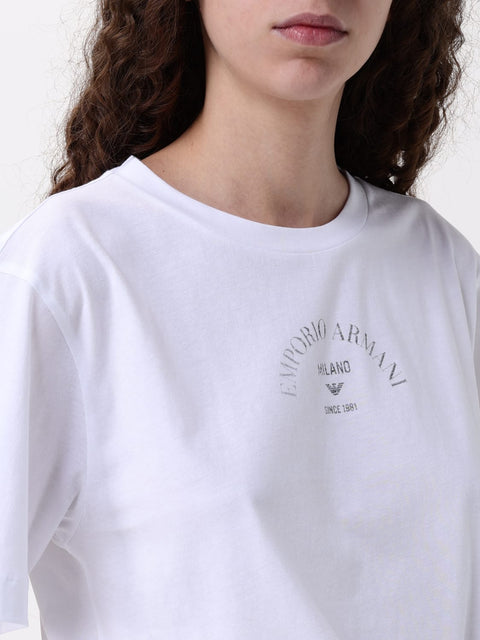 Emporio Armani Women's White Casual T-shirt | Emporio Armani in Lebanon