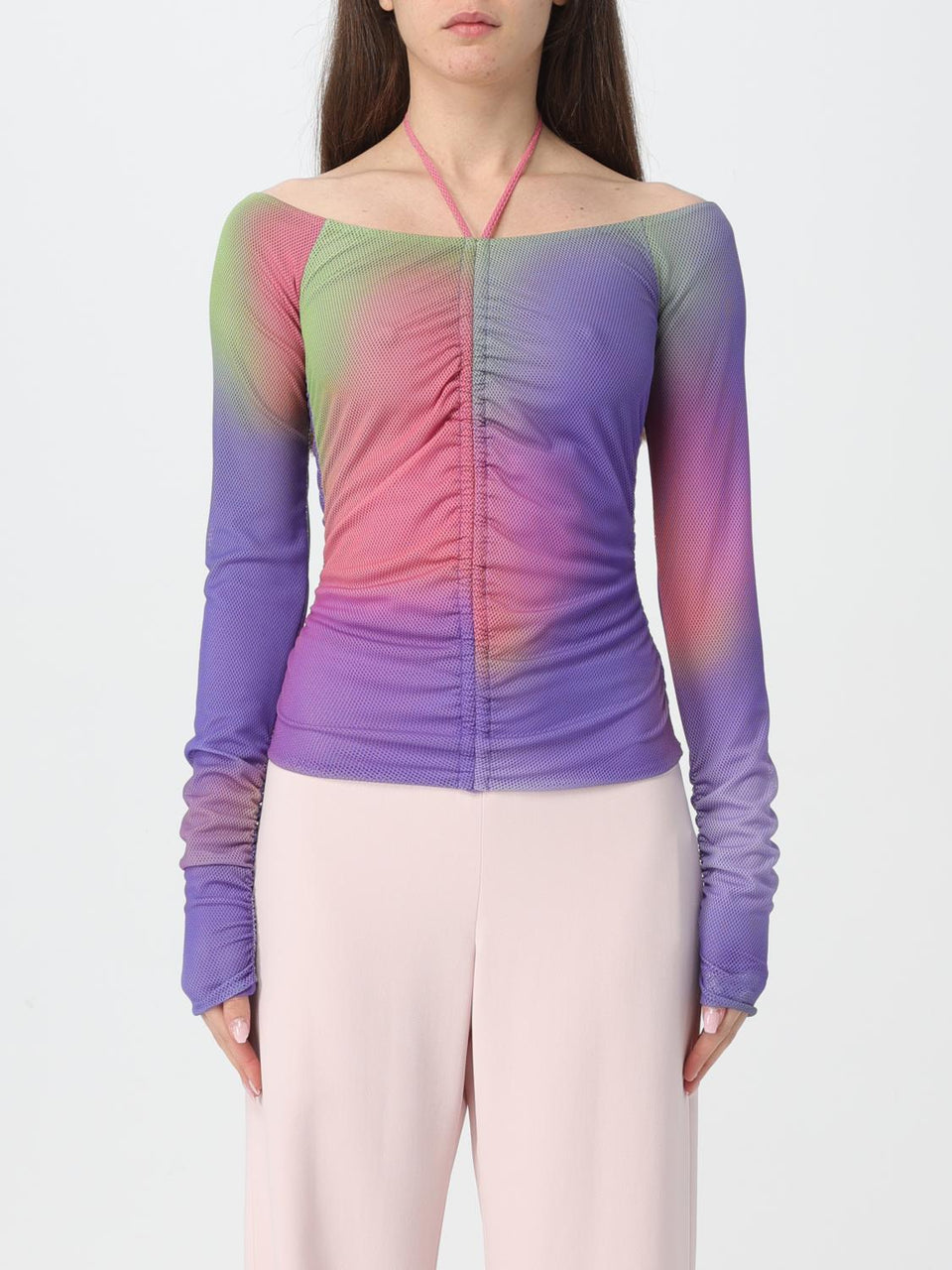 Emporio Armani Women's Purple Pull femme Long SleeveT-shirt | Emporio Armani in Lebanon