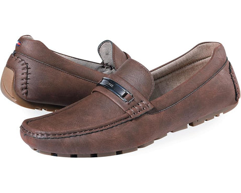 Tommy Hilfiger Men's Brown Aires Loafers | Tommy Hilfiger In Lebanon
