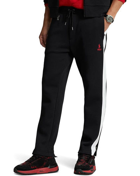 Polo Ralph Lauren Men's Black Double-Knit Mesh Track Pant | Polo Ralph Lauren In Lebanon