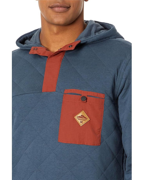 Hurley Russell  Men's Iron Ore Quilted 1/4 Snap Fleece |  Hurley Russell in Lebanon