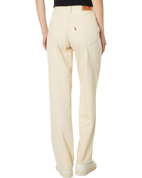 Levi's Women's Beige Striped 94 Baggy Jeans | Levi's In Lebanon