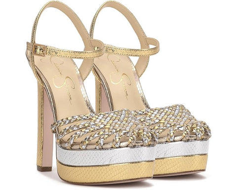 Jessica Simpson Women's Silver/Gold  Heels  |  Jessica Simpson in Lebanon
