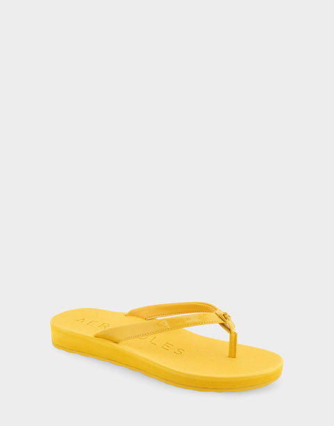 Aerosoles Women's Yellow Freesia Faux Leather Slippers | Aerosoles In Lebanon