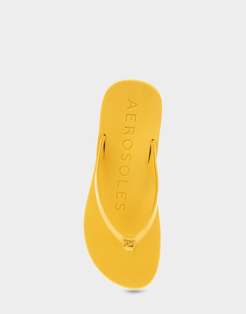 Aerosoles Women's Yellow Freesia Faux Leather Slippers | Aerosoles In Lebanon