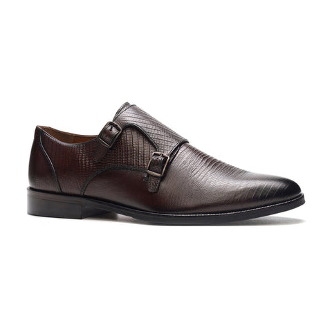 Carlos Men's Brown Jack Double Monk Strap Loafers | Carlos In Lebanon