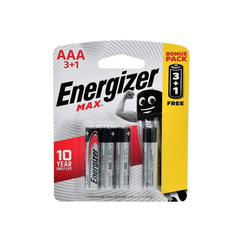 Energizer max AAA 3+1 Free