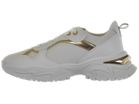 Cavalli Class Sport Women's White & Gold CW8643‎ Sneakers |Cavalli Class Sport In Lebanon