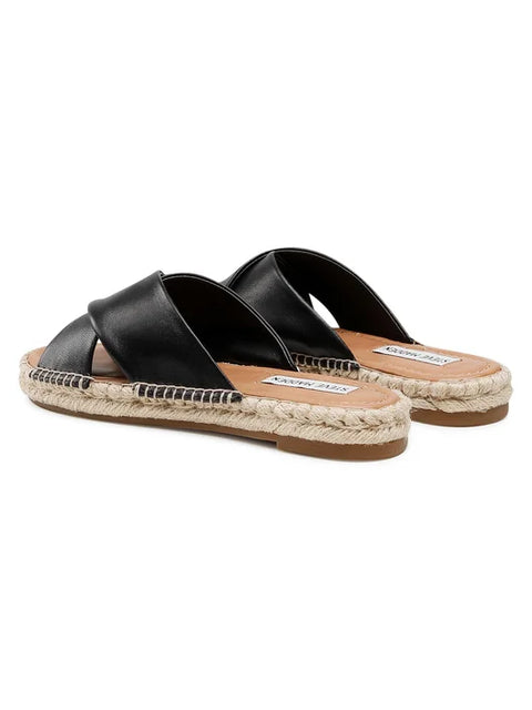 Steve Madden Women's Black Leather Zapper Slipper |Steve Madden In Lebanon