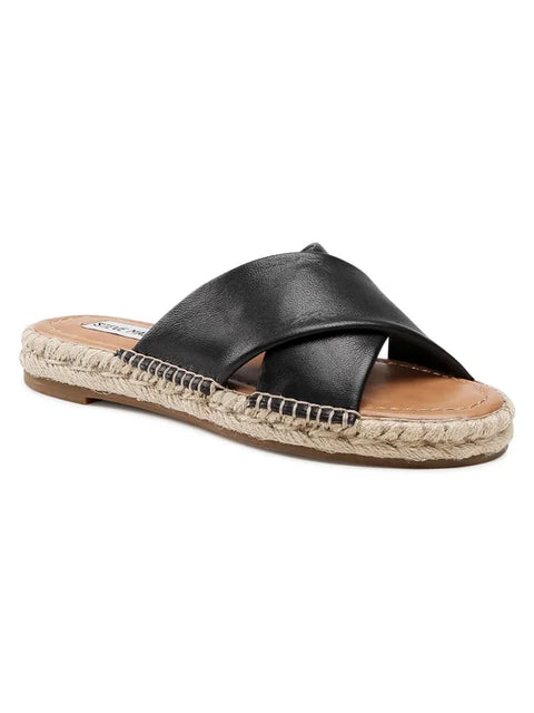 Steve Madden Women's Black Leather Zapper Slipper |Steve Madden In Lebanon