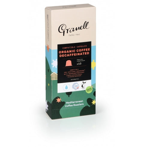 Granell Organic Coffee Decaffeinated  Nespresso Capsules 50g (10 Pods)