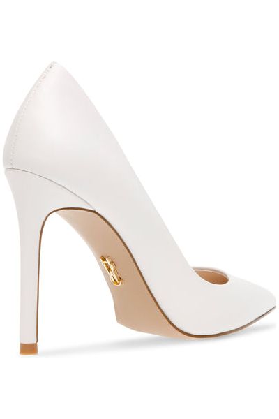 Steve Madden Women's White Leather Evelyn-E Heels | Steve Madden In Lebanon