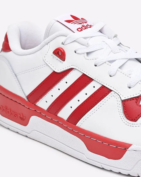 Adidas Men's White & Red Rivalry Low-Top Sneaker | Adidas In Lebanon