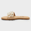 Art Class Girls Tan Woven Pearl Embellished Slide Sandals | Art Class in Lebanon