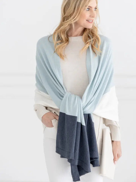Zestt Organics Women's Blue/Aqua The Dreamsoft Travel Scarf | Zestt Organics in Lebanon