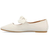Journee Collection Women's Beige Seralinn Mary Jane Slip On Square Toe Dress Flats | Journee Collection In Lebanon