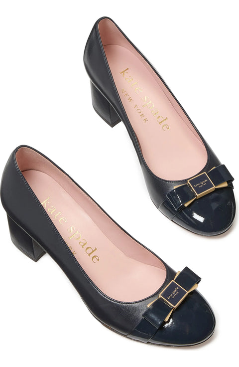 Kate Spade Women's Black Bowdie Cap Toe Heel | Kate Spade In Lebanon