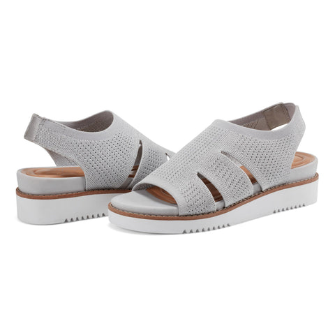 Easy Spirit Women's Light Gray Light Weight Knit Sandals | Easy Spirit In Lebanon