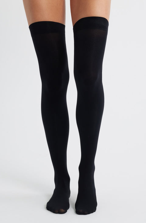 Hue Women's Black Qpaque Over the Knee Socks|Hue In Lebanon