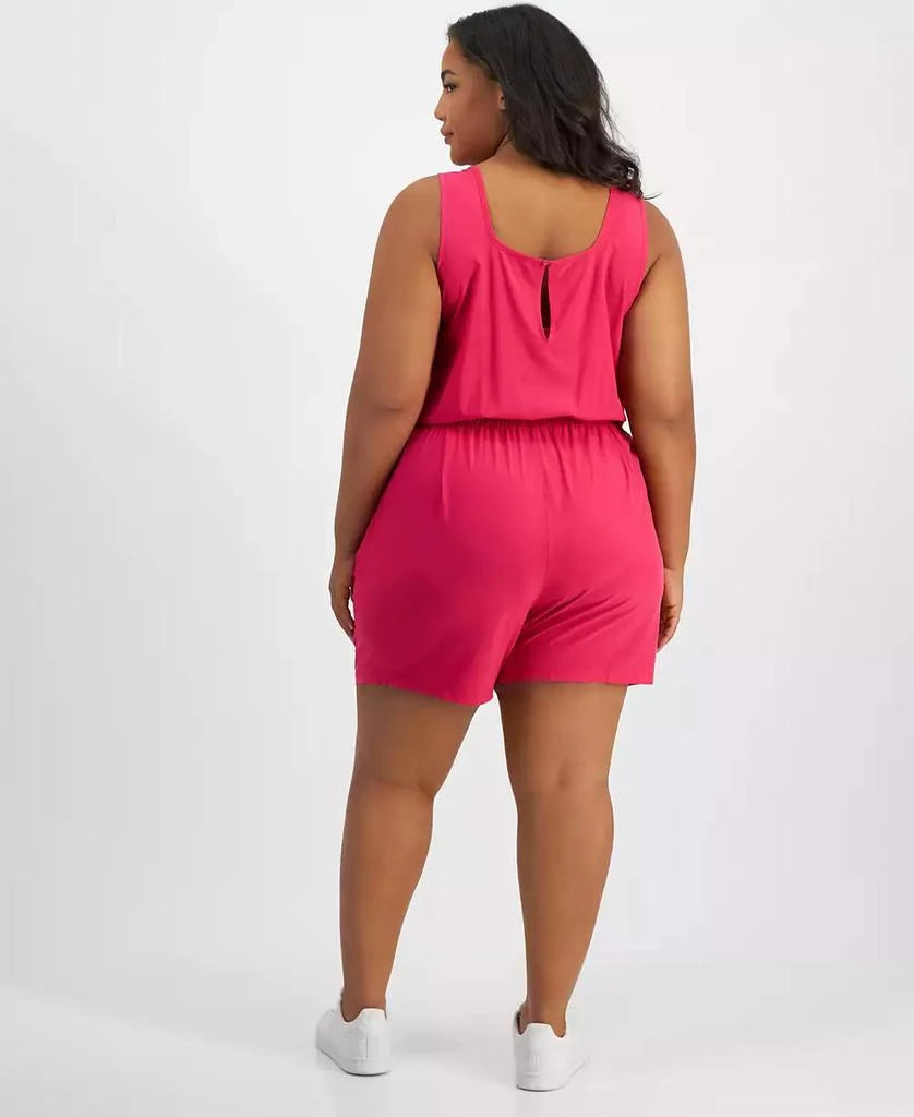 Id Ideology Women’s Fuchsia Plus Size Commuter Romper | Id Ideology In Lebanon