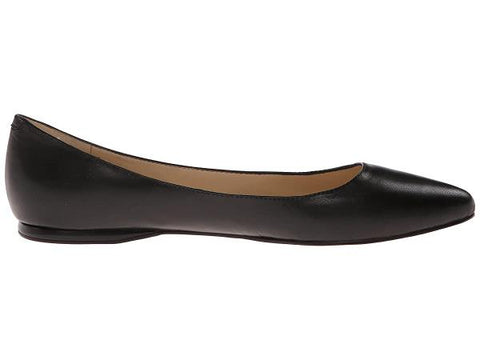 Nine West Speakup Women's Leather Ballet Flats, Size: 9 Wide, Black