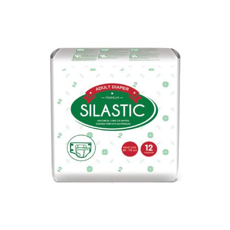 Silastic Adult Diapers - 12 Pcs