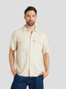 Only & Sons Men's Beige Short Sleeve Button-Up Shirt | Only & Sons in Lebanon