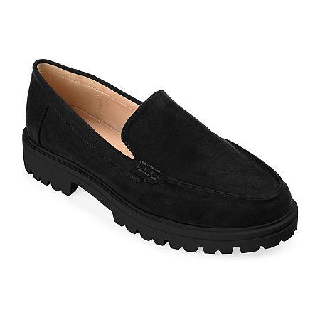 Journee Women's Erika Loafers (Black Synthetic) - Size 7.0 M