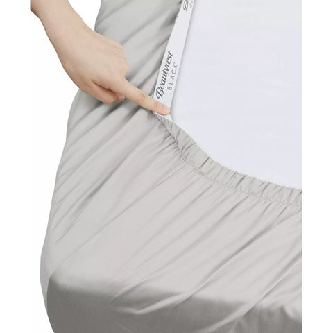 BeautyRest Grey King California Liquid Cotton 400-Thread Count 4Pcs Bed Sheet Set | BeautyRest In Lebanon