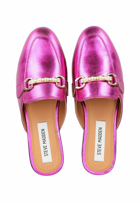 Steve Madden Women's Fuchsia Leather Cleodora Slipper |Steve Madden In Lebanon