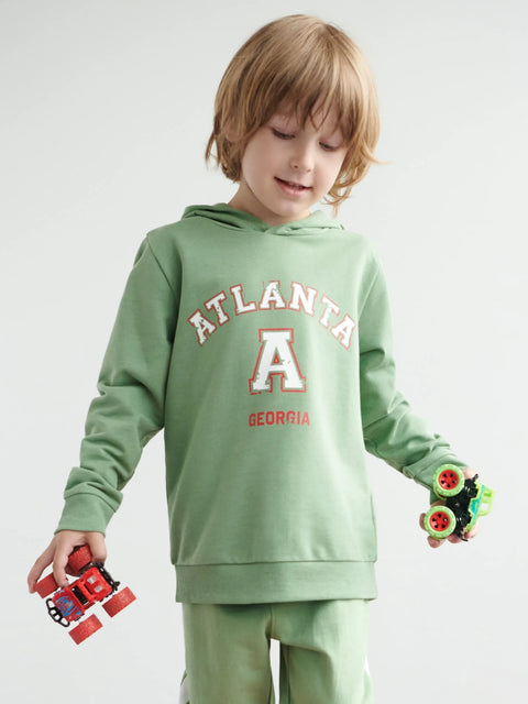 Sinsay Boy's Mint Green Long Sleeve Printed Sweatshirt | Sinsay In Lebanon