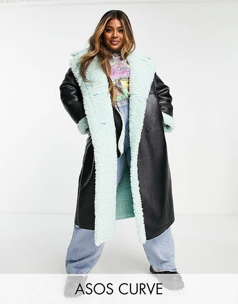 Asos Design Women's Black Coat  ANF1775