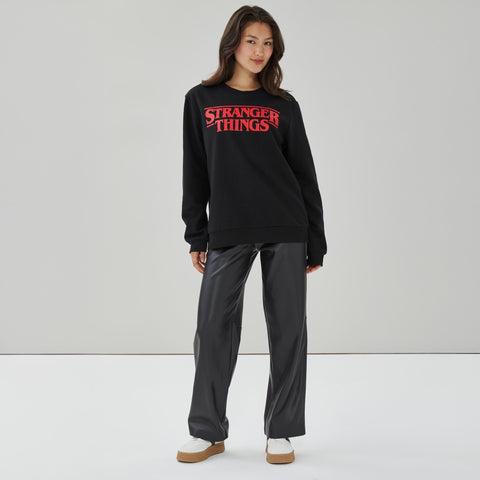 Rebel Women's Black Stranger Things Sweatshirt | Rebel In Lebanon