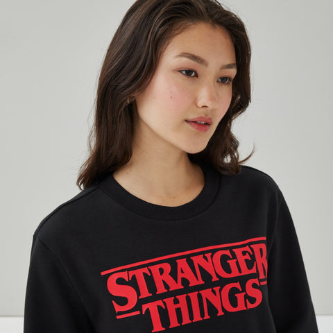Rebel Women's Black Stranger Things Sweatshirt | Rebel In Lebanon
