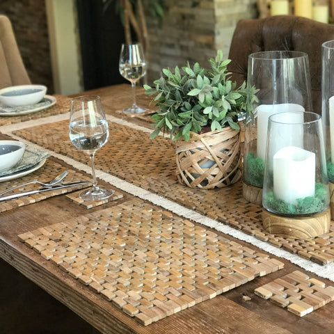 Hip-O Modern Living Handmade Teak Table Mat |Hip-O Modern Living In Lebanon