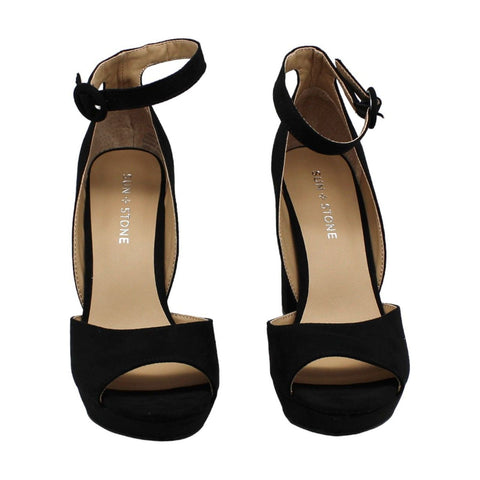 Sun+ Stone  Women's Reeta Faux Leather Ankle Pumps Heel| Sun + Stone In Lebanon