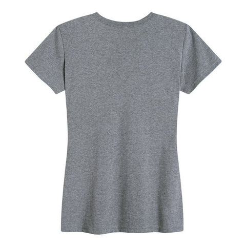 Instant Message Women's Gray Short Sleeve Graphic T-Shirt | Instant Message In Lebanon