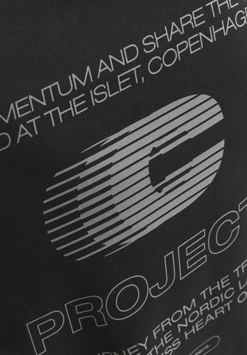 Jack & Jones  Men's Black Jcoterrain Crew Neck Sweatshirt | Jack & Jones In Lebanon