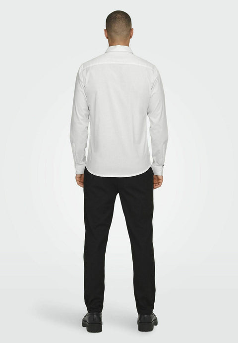 Only & Sons Men's Classic White Shirt | Only & Sons In Lebanon